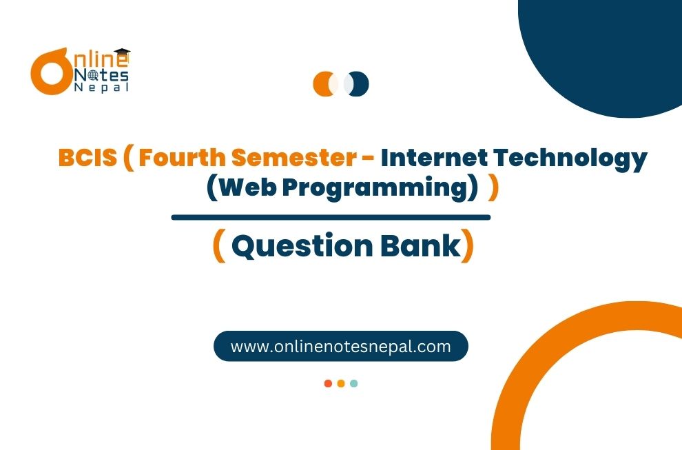 Question Bank of Internet Technology (Web Programming) Photo